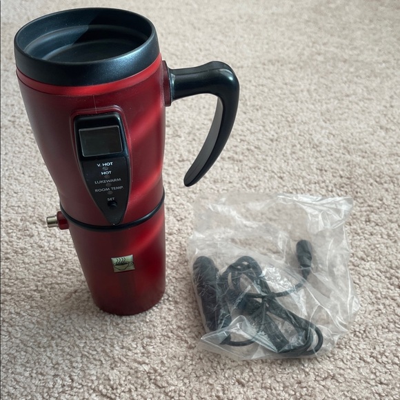 Red Smart Mug Insulated Travel Tumbler - Picture 3 of 9